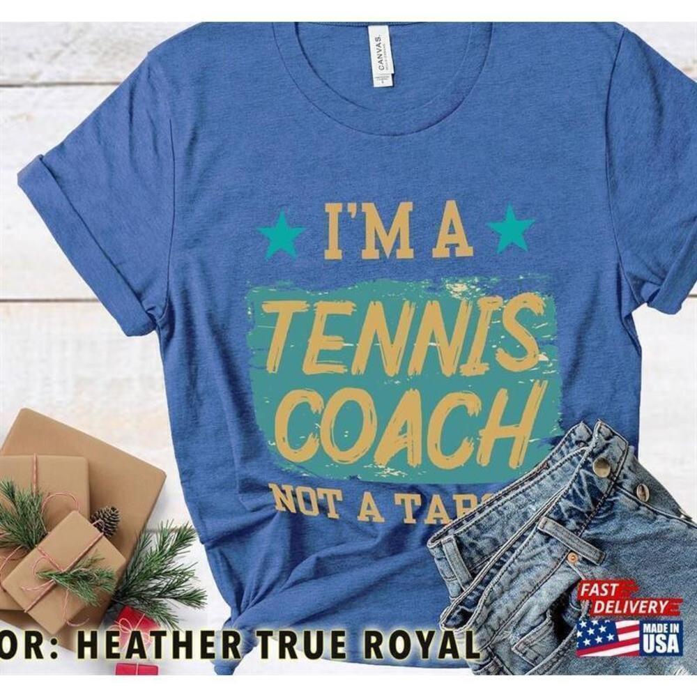 Tennis Coach Funny Sports Saying Graphic Unisex T-Shirt